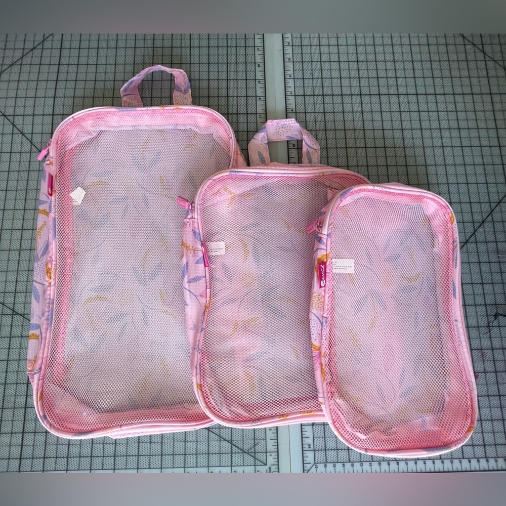 Miamica 3 Piece Packing Cube Set NWOT